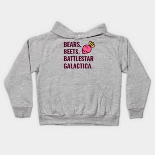 Bears, Beets, Battlestar Galactica Kids Hoodie